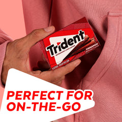 Macro view of Trident gum surface highlighting chew texture and consistency
