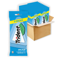 Trident Mint Bliss front packaging showing bulk 60-pack and brand freshness