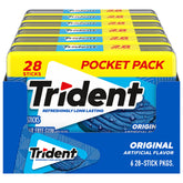 trident front packaging showing six pocket packs and clear branding for quick selection