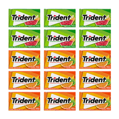 Trident front packaging showing variety fruit packs and convenience
