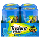 Trident bottle front view showing brand and colorful label for quick recognition