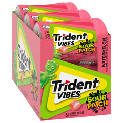 Trident Vibes open bottle with visible gum pieces ready to share and carry