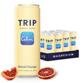 TRIP blood orange front can showing branding and flavor, conveys clean enjoyment