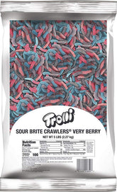 trolli front of bag very berry shows bold branding and large quantity