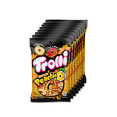 Trolli Peachie O's front packaging showing bright rings and brand benefit