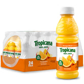 Tropicana front packaging pack of 24 bottles showing convenience and portability