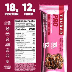 TRUBAR cross section of bar revealing protein center and caramel-like swirl for indulgence