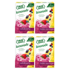 True Citrus front packaging showing Wildberry Lemonade and servings