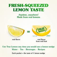 True Lemon crystals macro view highlighting texture and preserved lemon oils for flavor