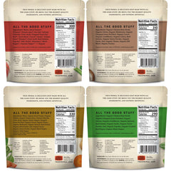 True Primal pouch close-up of label and texture highlighting convenient heating