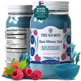TrueSeaMoss front jar showing label and natural wellness benefits
