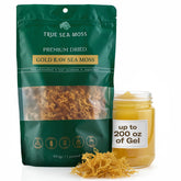 TrueSeaMoss front packaging 16oz bag showing brand and product for clear identification and shelf appeal