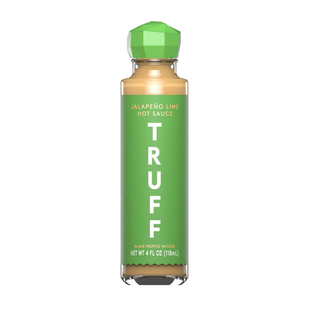 TRUFF front bottle showing label and jalapeño-lime truffle flavor boost