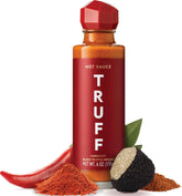 TRUFF front packaging showing 6 oz bottle and elegant cap, signals premium flavor