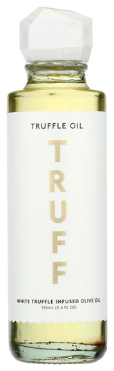 TRUFF white truffle oil front bottle showing packaging and gourmet appeal