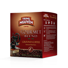 TRUNG NGUYÊN Legend front packaging showing premium 500g box and branding benefit
