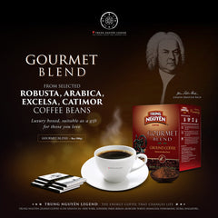 TRUNG NGUYÊN Legend close-up of ground coffee texture highlighting rich aroma