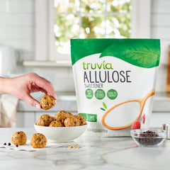 Truvia scoop measuring allulose with accurate portioning for recipes