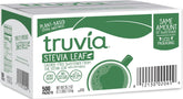 Truvia front packaging box showing brand and packet count, convenient bulk supply