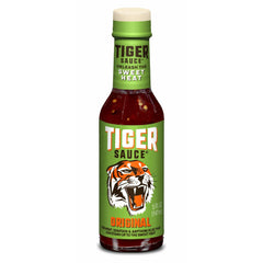 Try Me Tiger Sauce front packaging showing two 5 fl oz bottles, great for pantry readiness