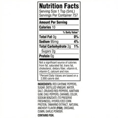 Try Me Tiger Sauce being poured from jug to show easy dispensing and portion control benefit