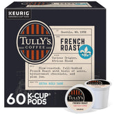 Tully's front packaging showing 60-count and extra-bold benefit