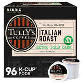 TULLY'S front packaging showing Italian Roast and quantity for clear selection