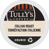 TULLY'S pack front view showing 24-count box and bold branding for easy selection