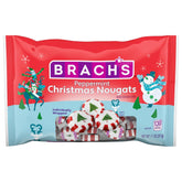 Tundras front packaging of 11oz bag showing festive peppermint nougats and freshness benefit