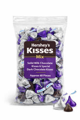 Tundras Hershey.sKisses front packaging showing count and mix, perfect for events