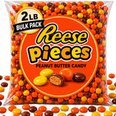 Tundras Reese Pieces front packaging showing resealable bag and quantity benefit