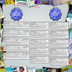 Turkish Munchies product labels and origins visible to show cultural variety