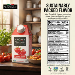 Tuscanini carton screw cap close-up demonstrating resealable freshness and convenience