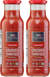 Tuscanini front packaging glass bottles showing premium quality and Italian origin