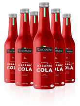 Tuscanini front packaging showing six glass bottles, elegant presentation and organic benefit