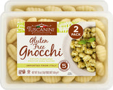 Tuscanini front packaging showing gluten free label and quick-cook benefit