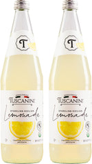 Tuscanini front packaging showing two 25.3oz bottles and Italian label benefits