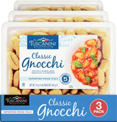 Tuscanini front packaging showing brand and 16oz pack, convenient Italian flavor