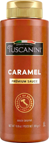 Tuscanini front packaging showing elegant bottle and gold cap, highlights premium look