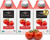 Tuscanini front packaging showing passata and clear Italian branding, conveys authentic taste