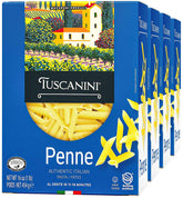 Tuscanini front packaging showing 16oz four pack and brand clarity benefit