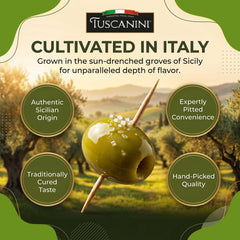Tuscanini pouch held in hand to show 1 oz size and easy portability