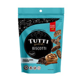 Tutti Gourmet front packaging of biscotti showing product and benefit of gluten-free