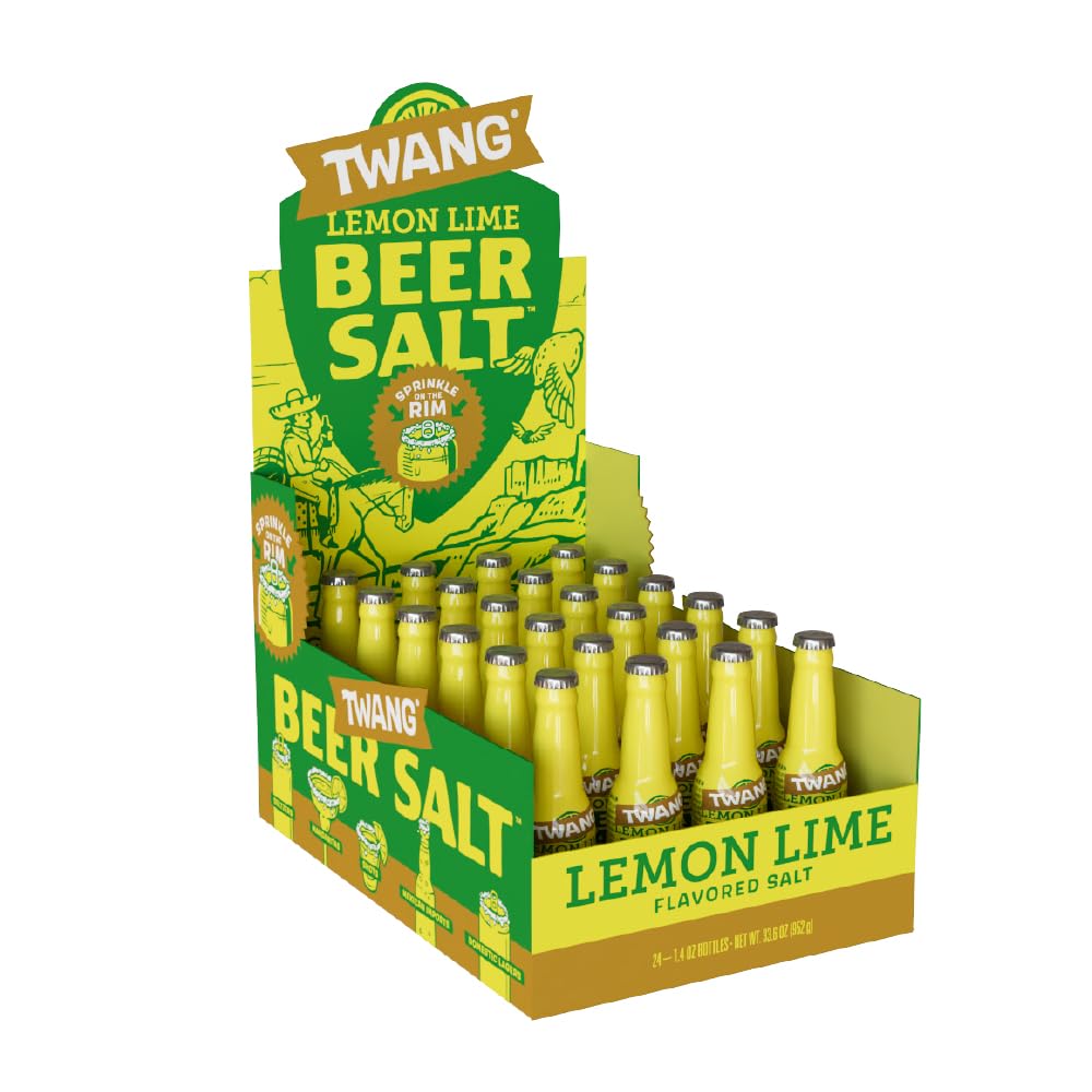 Twang front packaging showing lemon lime flavor and compact shaker