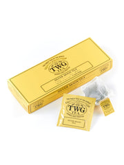 TWG Silver Moon tin front showing elegant packaging and premium quality