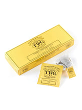 TWG front packaging showing Vanilla Bourbon Rooibos gift set and elegant label