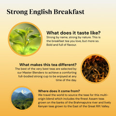Twinings 1706 Strong Breakfast brewed cup illustrating rich color and full flavor