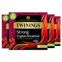 Twinings 1706 Strong Breakfast front box showing bold branding and pack size benefit