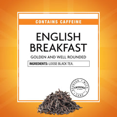 Twinings brewed cup amber tea demonstrating clear color