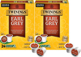 Twinings Earl Grey front packaging showing two boxes and branding, convenient storage benefit